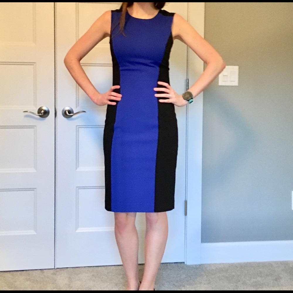 Calvin Klein color block dress size 2